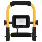 vidaXL Proiector cu LED și mâner, alb rece, 10 W