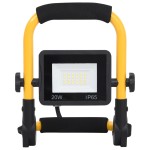 vidaXL Proiector cu LED și mâner, alb rece, 20 W