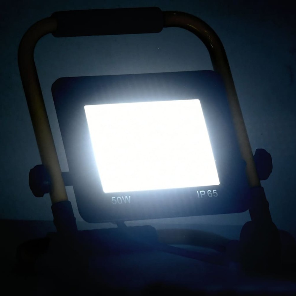vidaXL Proiector cu LED și mâner, alb rece, 50 W