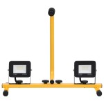 vidaXL Proiector cu LED și mâner, 2x10 W, alb cald vidaXL Proiector cu LED și mâner, 2x10 W, alb cald