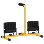 vidaXL Proiector LED cu mâner, 2x30 W, alb cald