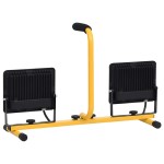 vidaXL Proiector cu LED și mâner, 2x50 W, alb cald vidaXL Proiector cu LED și mâner, 2x50 W, alb cald