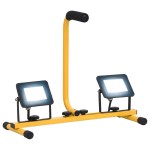 vidaXL Proiector cu LED și mâner, 2x20 W, alb rece vidaXL Proiector cu LED și mâner, 2x20 W, alb rece