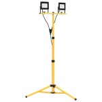 vidaXL Proiector cu LED și trepied, 2x20 W, alb cald