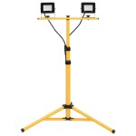 vidaXL Proiector cu LED și trepied, 2x20 W, alb rece vidaXL Proiector cu LED și trepied, 2x20 W, alb rece