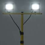 vidaXL Proiector cu LED și trepied, 2x30 W, alb rece