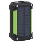vidaXL Reflector portabil cu LED și energie solară, 7 W, alb rece