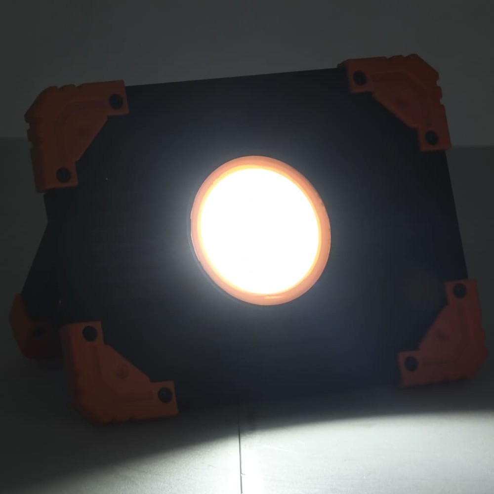 vidaXL Reflector portabil cu LED, 10 W, alb rece, ABS