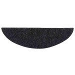 vidaXL Covorașe autoadezive pentru scări, 10 buc., 56x17x3 cm, negre, semirotunde vidaXL Covorașe autoadezive pentru scări, 10 buc., 56x17x3 cm, negre, semirotunde
