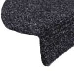 vidaXL Covorașe autoadezive pentru scări, 10 buc., 56x17x3 cm, negre, semirotunde vidaXL Covorașe autoadezive pentru scări, 10 buc., 56x17x3 cm, negre, semirotunde