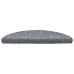 vidaXL Covorașe pentru scări autoadezive, 10 buc., 56x17x3 cm, gri deschis, semirotunde vidaXL Covorașe pentru scări autoadezive, 10 buc., 56x17x3 cm, gri deschis, semirotunde