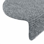 vidaXL Covorașe pentru scări autoadezive, 10 buc., 56x17x3 cm, gri deschis, semirotunde vidaXL Covorașe pentru scări autoadezive, 10 buc., 56x17x3 cm, gri deschis, semirotunde