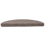 vidaXL Covorașe autoadezive pentru scări, 5 buc., 56x17x3 cm, bej, semirotunde vidaXL Covorașe autoadezive pentru scări, 5 buc., 56x17x3 cm, bej, semirotunde