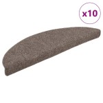 vidaXL Covorașe autoadezive pentru scări, 10 buc., 56x17x3 cm, bej, semirotunde vidaXL Covorașe autoadezive pentru scări, 10 buc., 56x17x3 cm, bej, semirotunde
