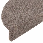 vidaXL Covorașe autoadezive pentru scări, 10 buc., 56x17x3 cm, bej, semirotunde vidaXL Covorașe autoadezive pentru scări, 10 buc., 56x17x3 cm, bej, semirotunde