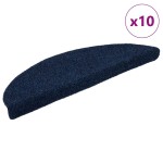 vidaXL Covorașe autoadezive pentru scări, 10 buc., 56x17x3 cm, semirotunde, bleumarin vidaXL Covorașe autoadezive pentru scări, 10 buc., 56x17x3 cm, semirotunde, bleumarin
