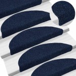 vidaXL Covorașe autoadezive pentru scări, 10 buc., 56x17x3 cm, semirotunde, bleumarin vidaXL Covorașe autoadezive pentru scări, 10 buc., 56x17x3 cm, semirotunde, bleumarin