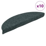 vidaXL Covorașe autoadezive pentru scări, 10 buc., 56x17x3 cm, semirotunde, verzi vidaXL Covorașe autoadezive pentru scări, 10 buc., 56x17x3 cm, semirotunde, verzi