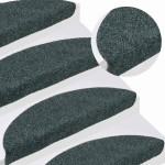 vidaXL Covorașe autoadezive pentru scări, 10 buc., 56x17x3 cm, semirotunde, verzi vidaXL Covorașe autoadezive pentru scări, 10 buc., 56x17x3 cm, semirotunde, verzi