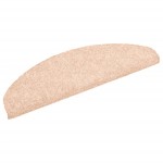 vidaXL Covorașe autoadezive pentru scări, 10 buc., 65x21x4 cm, crem, semirotunde, mari vidaXL Covorașe autoadezive pentru scări, 10 buc., 65x21x4 cm, crem, semirotunde, mari