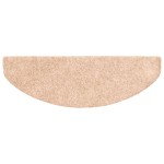 vidaXL Covorașe autoadezive pentru scări, 10 buc., 65x21x4 cm, crem, semirotunde, mari vidaXL Covorașe autoadezive pentru scări, 10 buc., 65x21x4 cm, crem, semirotunde, mari