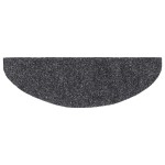 vidaXL Covorașe autoadezive pentru scări, 10 buc., 65x21x4 cm, gri închis, semirotunde, mari vidaXL Covorașe autoadezive pentru scări, 10 buc., 65x21x4 cm, gri închis, semirotunde, mari