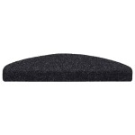 vidaXL Covorașe autoadezive pentru scări, 5 buc., 65x21x4 cm, negru, semirotunde, mari vidaXL Covorașe autoadezive pentru scări, 5 buc., 65x21x4 cm, negru, semirotunde, mari