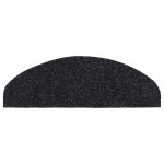 vidaXL Covorașe autoadezive pentru scări, 10 buc., 65x21x4 cm, negru, semirotunde, mari vidaXL Covorașe autoadezive pentru scări, 10 buc., 65x21x4 cm, negru, semirotunde, mari