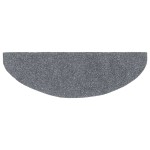 vidaXL Covorașe pentru scări autoadezive, 5 buc., 65x21x4 cm, gri deschis, semirotunde, mari