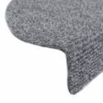vidaXL Covorașe pentru scări autoadezive, 5 buc., 65x21x4 cm, gri deschis, semirotunde, mari