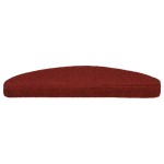 vidaXL Covorașe pentru scări autoadezive, 5 buc., 65x21x4 cm, roșu bordeaux, semirotunde, mari