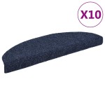 vidaXL Covorașe autoadezive pentru scări, 10 buc., 65x21x4 cm, albastru, semirotunde, mari vidaXL Covorașe autoadezive pentru scări, 10 buc., 65x21x4 cm, albastru, semirotunde, mari