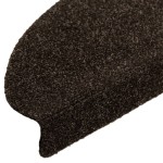 vidaXL Covorașe pentru scări autoadezive, 10 buc., 65x21x4 cm, maro închis, semirotunde, mari vidaXL Covorașe pentru scări autoadezive, 10 buc., 65x21x4 cm, maro închis, semirotunde, mari