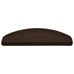 vidaXL Covorașe autoadezive pentru scări, 5 buc., 65x21x4 cm, maro, semirotunde, mari vidaXL Covorașe autoadezive pentru scări, 5 buc., 65x21x4 cm, maro, semirotunde, mari