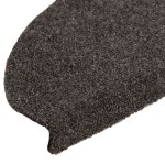 vidaXL Covorașe pentru scări autoadezive, 10 buc., 65x21x4 cm, antracit, semirotunde, mari vidaXL Covorașe pentru scări autoadezive, 10 buc., 65x21x4 cm, antracit, semirotunde, mari