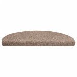 vidaXL Covorașe autoadezive pentru scări, 5 buc., 65x21x4 cm, bej, semirotunde, mari