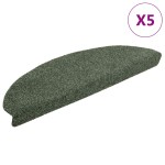vidaXL Covorașe autoadezive pentru scări, 5 buc., 65x21x4 cm, verde, semirotunde, mari vidaXL Covorașe autoadezive pentru scări, 5 buc., 65x21x4 cm, verde, semirotunde, mari