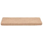 vidaXL Covorașe autoadezive pentru scări, 10 buc., 65x21x4 cm, margini dreptunghiulare, crem vidaXL Covorașe autoadezive pentru scări, 10 buc., 65x21x4 cm, margini dreptunghiulare, crem