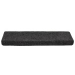 vidaXL Covorașe scări autoadezive, 10 buc., 65x21x4 cm, gri, cu margine dreptunghiulară