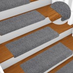 vidaXL Covorașe autoadezive pentru scări, 10 buc., 65x21x4 cm, gri deschis, cu margini dreptunghiulare vidaXL Covorașe autoadezive pentru scări, 10 buc., 65x21x4 cm, gri deschis, cu margini dreptunghiulare