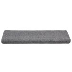 vidaXL Covorașe autoadezive pentru scări, 10 buc., 65x21x4 cm, gri deschis, cu margini dreptunghiulare vidaXL Covorașe autoadezive pentru scări, 10 buc., 65x21x4 cm, gri deschis, cu margini dreptunghiulare