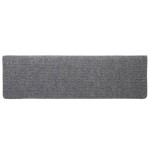 vidaXL Covorașe autoadezive pentru scări, 10 buc., 65x21x4 cm, gri deschis, cu margini dreptunghiulare vidaXL Covorașe autoadezive pentru scări, 10 buc., 65x21x4 cm, gri deschis, cu margini dreptunghiulare