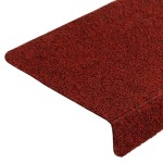 vidaXL Covorașe pentru scări autoadezive, 10 buc., 65x21x4 cm, margini dreptunghiulare, roșu bordeaux vidaXL Covorașe pentru scări autoadezive, 10 buc., 65x21x4 cm, margini dreptunghiulare, roșu bordeaux
