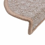 vidaXL Covorașe pentru scări, 10 buc., 56x17x3 cm, maro deschis, semirotunde vidaXL Covorașe pentru scări, 10 buc., 56x17x3 cm, maro deschis, semirotunde