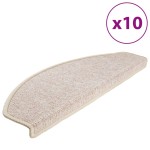 vidaXL Covorașe de scară, 10 buc., gri taupe, 65x24x4 cm vidaXL Covorașe de scară, 10 buc., gri taupe, 65x24x4 cm