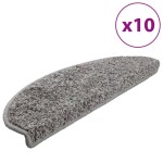 vidaXL Covorașe de scară, 10 buc.,gri, 65x21x4 cm vidaXL Covorașe de scară, 10 buc.,gri, 65x21x4 cm