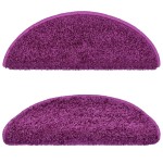 vidaXL Covorașe de scară, 10 buc., violet, 65x21x4 cm vidaXL Covorașe de scară, 10 buc., violet, 65x21x4 cm