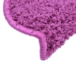 vidaXL Covorașe de scară, 10 buc., violet, 65x21x4 cm vidaXL Covorașe de scară, 10 buc., violet, 65x21x4 cm