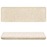 vidaXL Covorașe de scară, 10 buc.,alb, 65x21x4 cm vidaXL Covorașe de scară, 10 buc.,alb, 65x21x4 cm