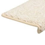vidaXL Covorașe de scară, 10 buc.,alb, 65x21x4 cm vidaXL Covorașe de scară, 10 buc.,alb, 65x21x4 cm